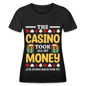Kartenspiel Ace - Frauen Funktions-T-Shirt - Schwarz - Vorne - AI Model Female 172 light (172cm)