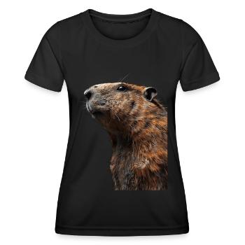 Marmot - Women's Functional T-Shirt - black - Front - AI Model Female 172 light (172cm)