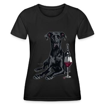 Great Dane - Women's Functional T-Shirt - black - Front - AI Model Female 172 light (172cm)