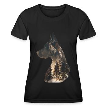 Great Dane - Women's Functional T-Shirt - black - Front - AI Model Female 172 light (172cm)