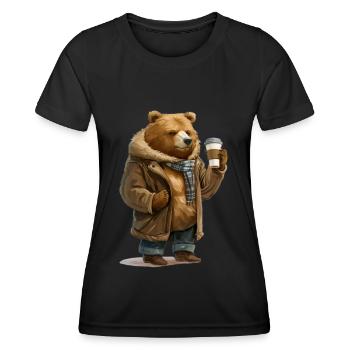 Porter - T-shirt sport Femme - noir - Devant - AI Model Female 172 light (172cm)