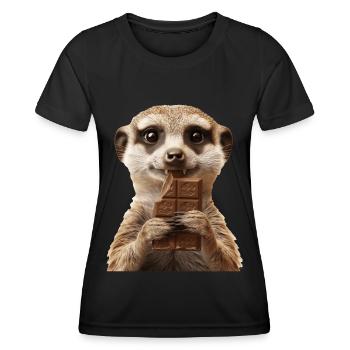 Suricate - T-shirt sport Femme - noir - Devant - AI Model Female 172 light (172cm)