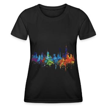 Betuwe Ouest - T-shirt sport Femme - noir - Devant - AI Model Female 172 light (172cm)
