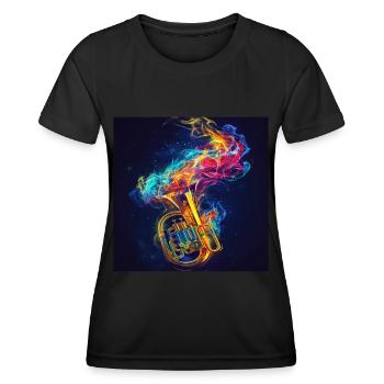 Tuba - Women's Functional T-Shirt - black - Front - AI Model Female 172 light (172cm)
