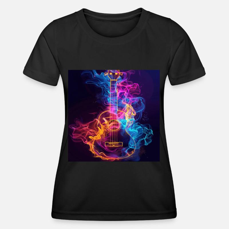Ukulele - Women's Functional T-Shirt - black