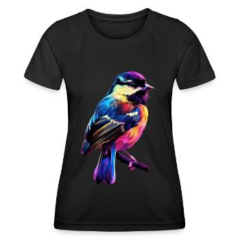 Meise - Frauen Funktions-T-Shirt - Schwarz - Vorne - AI Model Female 172 light (172cm)