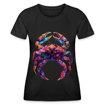 Krabbe - Frauen Funktions-T-Shirt - Schwarz - Vorne - AI Model Female 172 light (172cm)