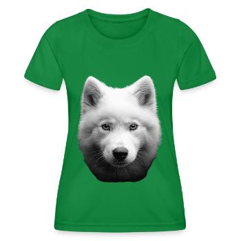 Samojede - Frauen Funktions-T-Shirt - Kelly Green - Vorne - AI Model Female 172 dark (172cm)