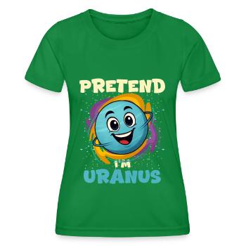 Uranus - T-shirt sport Femme - vert - Devant - AI Model Female 172 dark (172cm)