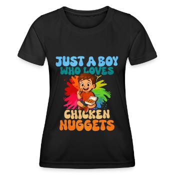 Chicken Nugget - Women's Functional T-Shirt - black - Front - AI Model Female 172 light (172cm)