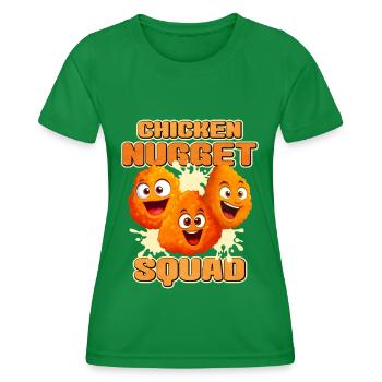 Chicken Nugget - Frauen Funktions-T-Shirt - Kelly Green - Vorne - AI Model Female 172 dark (172cm)