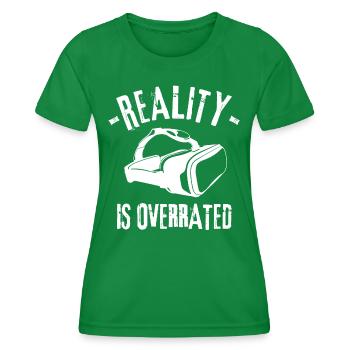 VR Virtual Reality Gamer - Frauen Funktions-T-Shirt - Kelly Green - Vorne - AI Model Female 172 dark (172cm)