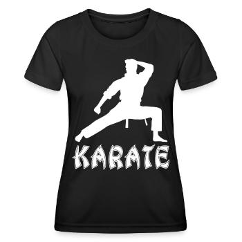 Karate - Frauen Funktions-T-Shirt - Schwarz - Vorne - AI Model Female 172 light (172cm)