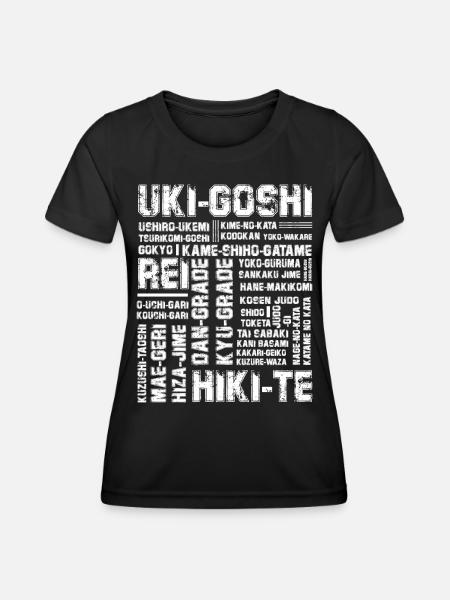 Judo - Frauen Funktions-T-Shirt - Schwarz