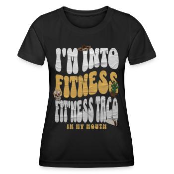 Taco - Frauen Funktions-T-Shirt - Schwarz - Vorne - AI Model Female 172 light (172cm)