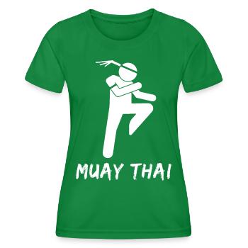 Muay Thaï - T-shirt sport Femme - vert - Devant - AI Model Female 172 dark (172cm)