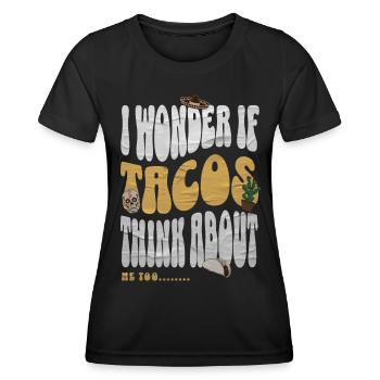 Taco - T-shirt sport Femme - noir - Devant - AI Model Female 172 light (172cm)