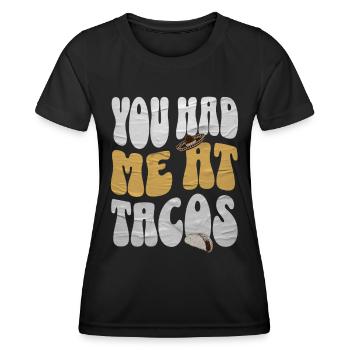 Taco - T-shirt sport Femme - noir - Devant - AI Model Female 172 light (172cm)