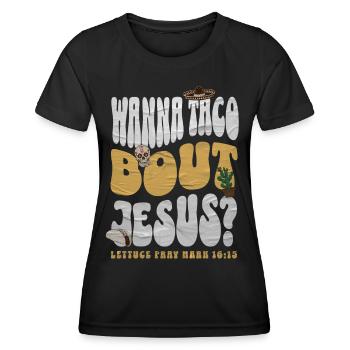 Taco - T-shirt sport Femme - noir - Devant - AI Model Female 172 light (172cm)