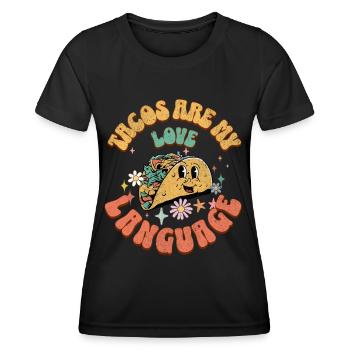 Taco - T-shirt sport Femme - noir - Devant - AI Model Female 172 light (172cm)