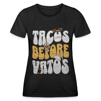 Taco - Frauen Funktions-T-Shirt - Schwarz - Vorne - AI Model Female 172 light (172cm)