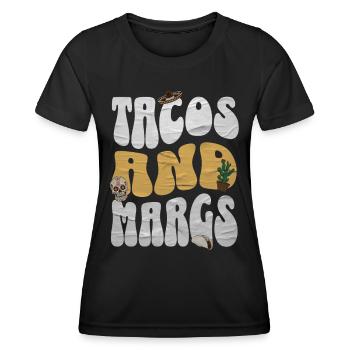 Taco - Frauen Funktions-T-Shirt - Schwarz - Vorne - AI Model Female 172 light (172cm)