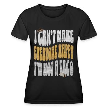 Taco - T-shirt sport Femme - noir - Devant - AI Model Female 172 light (172cm)