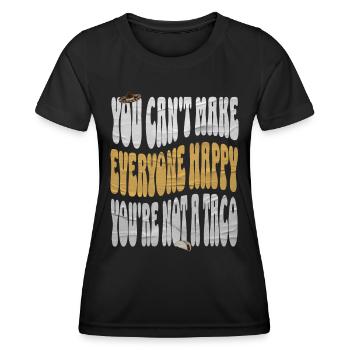 Taco - T-shirt sport Femme - noir - Devant - AI Model Female 172 light (172cm)