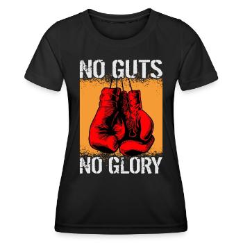 Kein Mut, kein Ruhm Boxen - Frauen Funktions-T-Shirt - Schwarz - Vorne - AI Model Female 172 light (172cm)