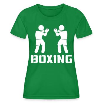 Boxing - Women's Functional T-Shirt - kelly green - Front - AI Model Female 172 dark (172cm)