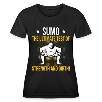 Sumo der ultimative Test für Kraft und Umfang - Frauen Funktions-T-Shirt - Schwarz - Vorne - AI Model Female 172 light (172cm)