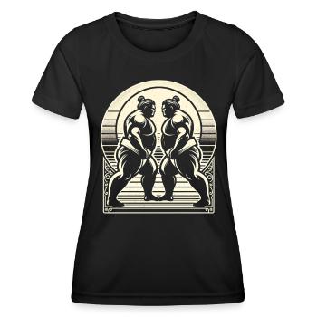 Sumo - T-shirt sport Femme - noir - Devant - AI Model Female 172 light (172cm)