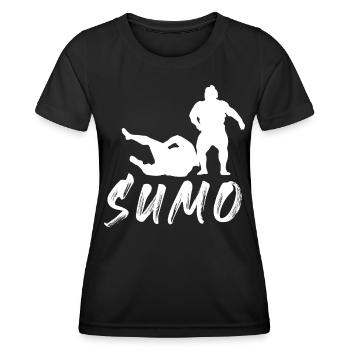Sumo - Frauen Funktions-T-Shirt - Schwarz - Vorne - AI Model Female 172 light (172cm)
