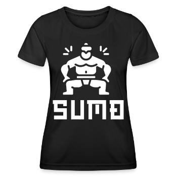 Sumo - Frauen Funktions-T-Shirt - Schwarz - Vorne - AI Model Female 172 light (172cm)
