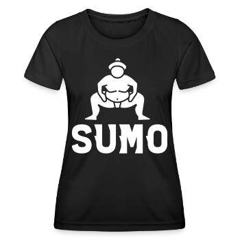 Sumo - Frauen Funktions-T-Shirt - Schwarz - Vorne - AI Model Female 172 light (172cm)