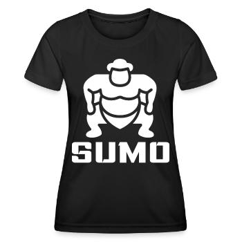 Sumo - Frauen Funktions-T-Shirt - Schwarz - Vorne - AI Model Female 172 light (172cm)