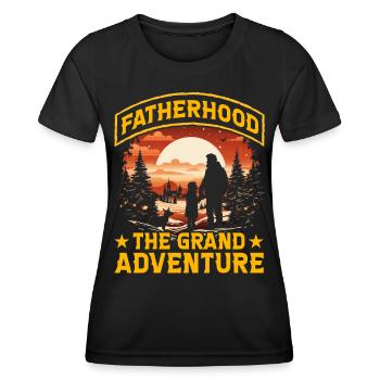 Fatherhood the grand adventure - Women's Functional T-Shirt - black - Front - AI Model Female 172 light (172cm)