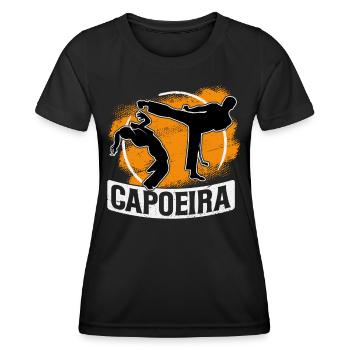 Capoeira - Frauen Funktions-T-Shirt - Schwarz - Vorne - AI Model Female 172 light (172cm)