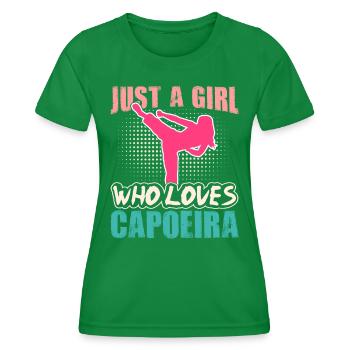 Juste une fille qui aime la capoeira - T-shirt sport Femme - vert - Devant - AI Model Female 172 dark (172cm)