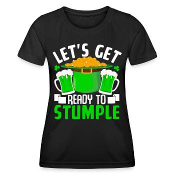 Let's get ready to Stumple - Women's Functional T-Shirt - black - Front - AI Model Female 172 light (172cm)