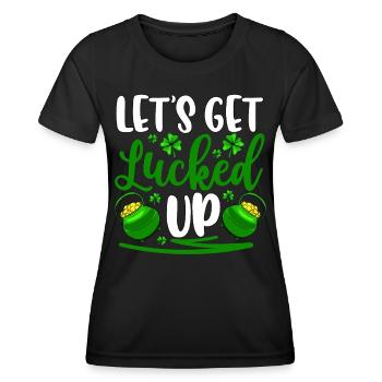 Laissons-nous tenter par la chance - T-shirt sport Femme - noir - Devant - AI Model Female 172 light (172cm)