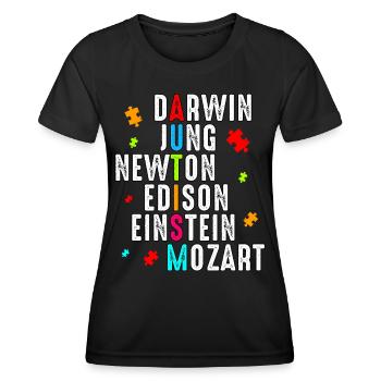 Autismus - Frauen Funktions-T-Shirt - Schwarz - Vorne - AI Model Female 172 light (172cm)