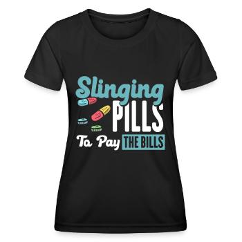 Apotheker Geschenk, Apotheke Pharmazie, Apotheker - Frauen Funktions-T-Shirt - Schwarz - Vorne - AI Model Female 172 light (172cm)
