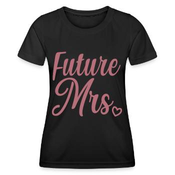 Zukünftige Frau Brautdusche Junggesellinnenabschied Geschenk - Frauen Funktions-T-Shirt - Schwarz - Vorne - AI Model Female 172 light (172cm)