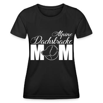 Alpine Badger Hound Profile Mom Dogs Dog Wilsigns - Women's Functional T-Shirt - black - Front - AI Model Female 172 light (172cm)