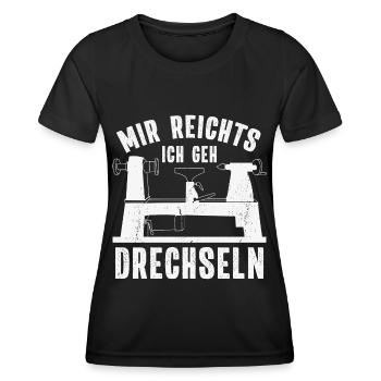 Drechsler Drechseln Drechselbank Drechsel - Frauen Funktions-T-Shirt - Schwarz - Vorne - AI Model Female 172 light (172cm)