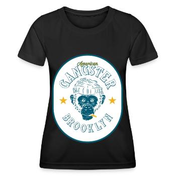 Brooklyn Gangsters - Women's Functional T-Shirt - black - Front - AI Model Female 172 light (172cm)
