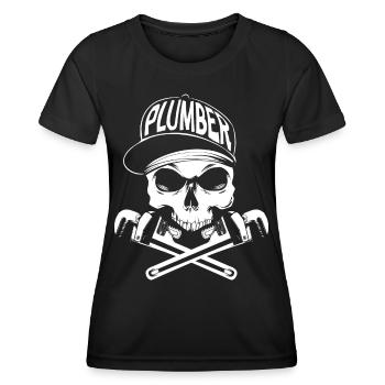 Plumber - Women's Functional T-Shirt - black - Front - AI Model Female 172 light (172cm)