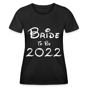 Bride to be 2022 Police blanche - T-shirt sport Femme - noir - Devant - AI Model Female 172 light (172cm)