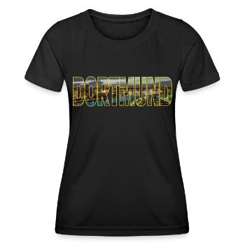 Dortmund - T-shirt sport Femme - noir - Devant - AI Model Female 172 light (172cm)